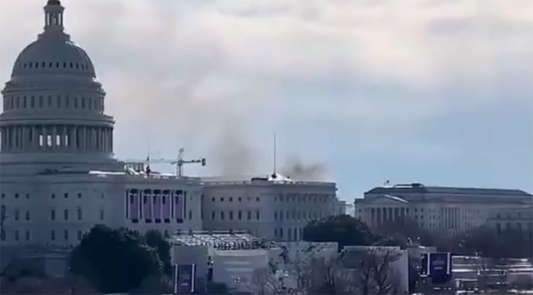 Arde el Capitolio: Bloquean sede en Washington por amenaza de seguridad (+Fotos)