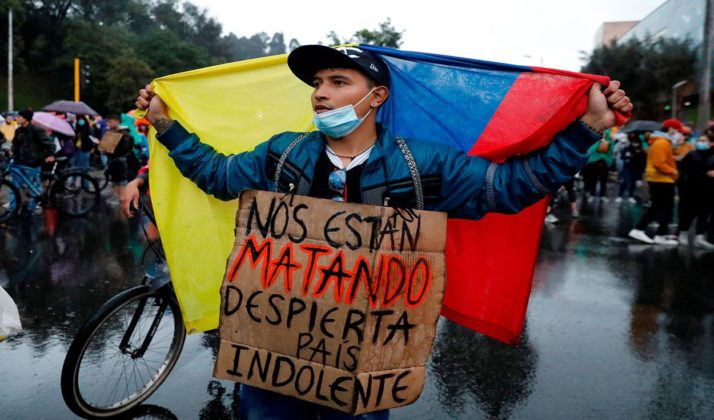 paro represión colombia