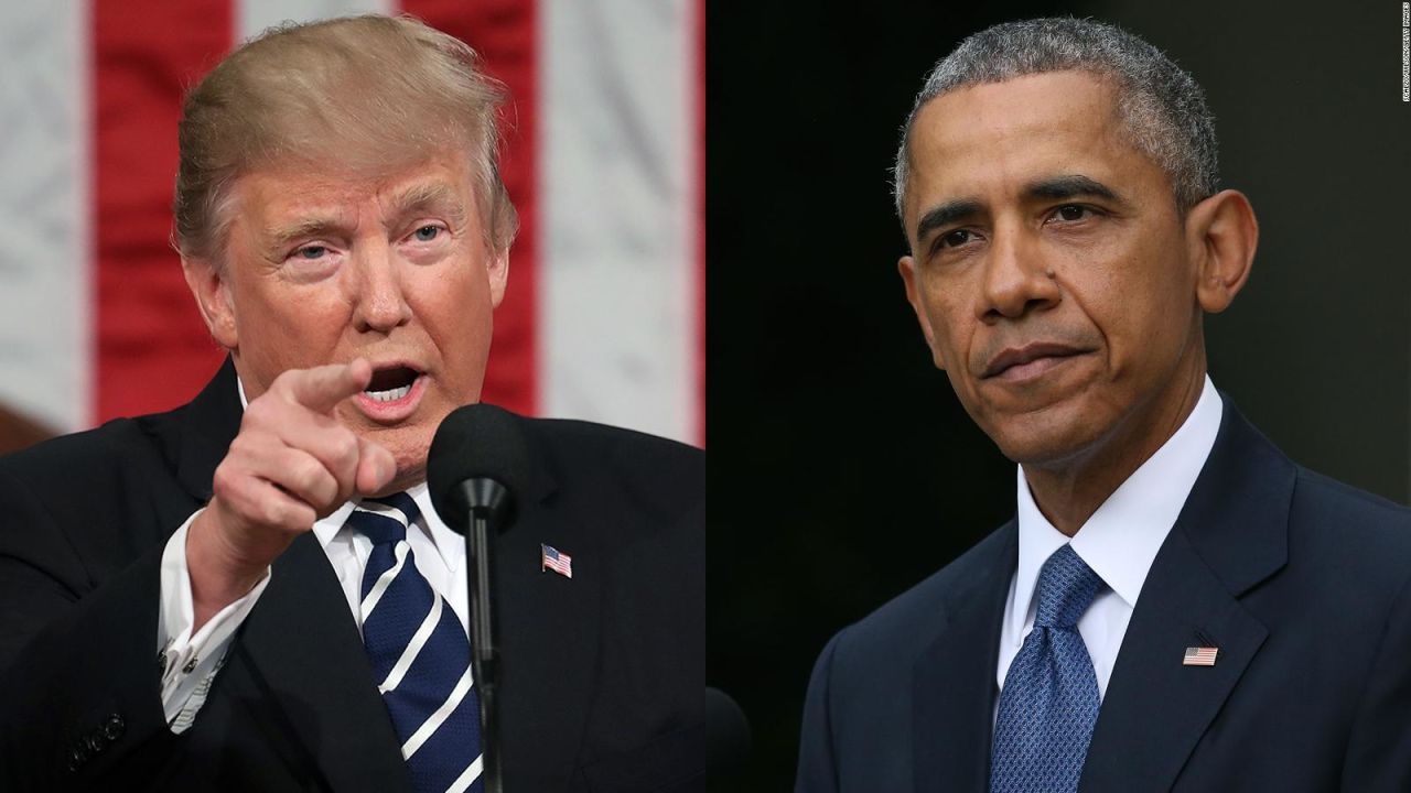 Trump a Obama