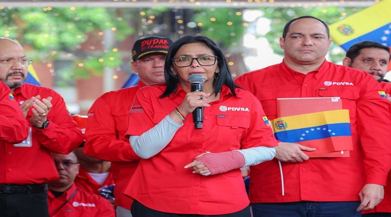 Delcy Rodríguez: Si quieren una molécula de petróleo y gas lo tienen que pagar petróleo